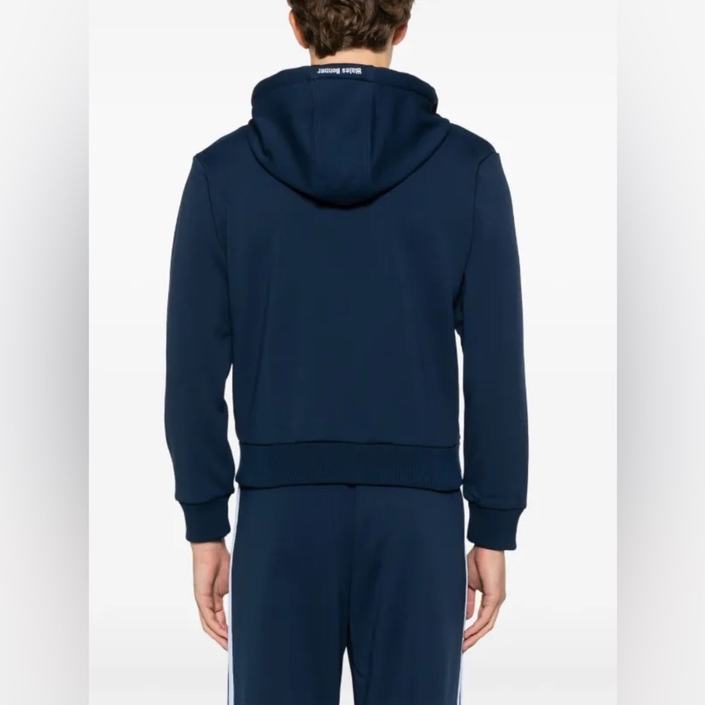 Adidas x Wales Bonner Unisex Track Jacket Collegiate Navy Full Zip Fleece Large - Picture 4 of 11